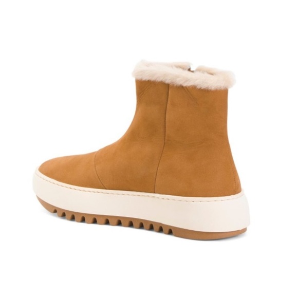 Aquatalia Allison Suede Shearling Bootie Size 8.5 NWT - Picture 2 of 7